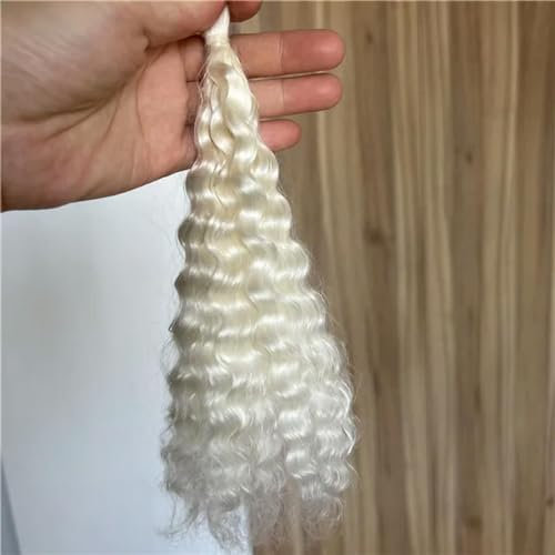 YOGAYE Mohair Curly White Color Puppenhaar für Puppen Schwarz Braun Farben Mohair