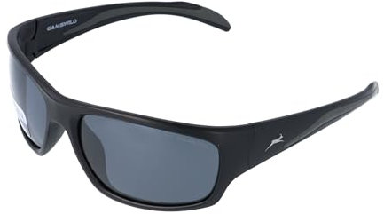 Gamswild WS4035 Sonnenbrille polarisiert GAMSSTYLE Fahrradbrille Skibrille Sportbrille Damen Herren Unisex | grau | schwarz| blau |, Farbe: Schwarz