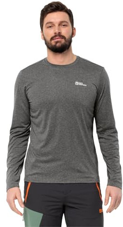 Jack Wolfskin Herren Sky Thermal L/S M Wander-Shirt, Slate, XL EU