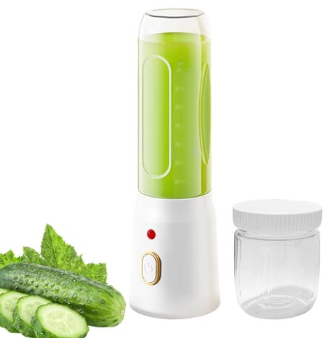 Anloximt Máquinas exprimidoras portátiles,Máquina exprimidora eléctrica,Exprimidor Recargable inalámbrico de 21000 RPM | Exprimidor portátil con 2 Tazas para Restaurante, cafetería, exprimidor