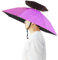 Bocampty Regenschirmhut, 94 cm, Angelschirm, freihändig, faltbar, UV-Schutz, verstellbare Kopfbedeckung für Angeln, Golf, Gartenarbeit, Sonnenschutz, Outdoor, Violett