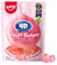 Amos 4D Gummy Peach Burst – 4D Pfirsich-Gummibonbons mit Füllung, Natürlicher Fruchtgeschmack, Halloween-Süßigkeit, 65 g Beutel (3er Pack)