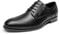 Bruno Marc Herren Anzugschuhe Schnürhalbschuhe Klassischer Business Derby Oxford Hochzeit Schuhe Schnürschuh Lederschuhe mit Reißverschluss,Size 44,Schwarz,SBOX2415M-E