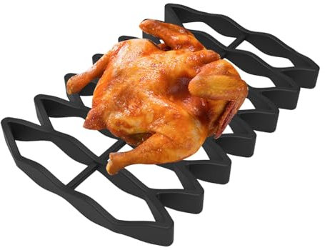 Grillrost, Grillrost für Ofen, Kühlschale mit Grillrost, Zubehör für Schongarer, Gitter zum Trocknen und Backen, stabiles Frittiergitter