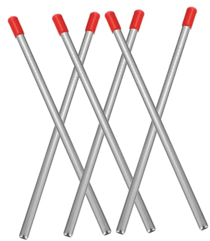 6 Stück Edelstahl Abtropfgestell für Geschirrspüler, Rot | 18, 2 Cm Länge, 6mm Durchmesser, für Flaschen und Gläser, Ersatzstangen für Standardgeräte