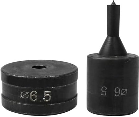 Hydraulischer Locher für CH70 CH-70-Maschine, 6,5 mm Hydraulisches Stanzwerkzeug, Rund, 1 Stück, Schwarz