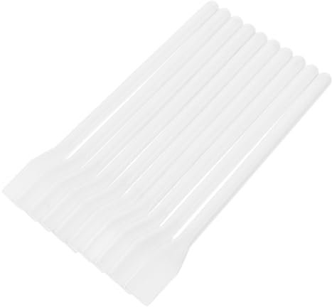 WEKAMOS 10pcs Plastic Palette Stick Glue Applicator Tool for Mixing Scraping Makeup Skincare Crafts