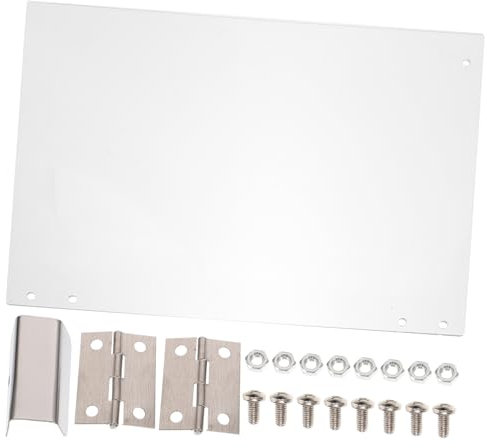 INOOMP Popcorn Machine Clear Replacement Panel Thicken PVC Popcorn Maker Door Fit Easy to Install for Home Theatres and Parties