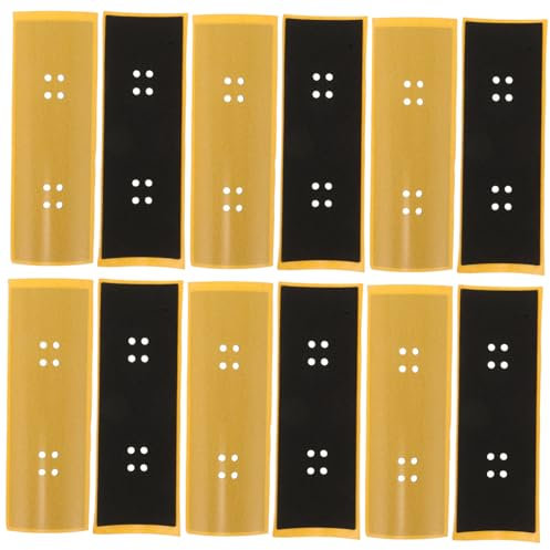 Supvox 12 Stück Finger Skateboard Grip Tape Rutschfeste Selbstklebefolie für Mini Skateboards Kompatibel Einfache Anwendung Halt und Verbesserte bei Tricks