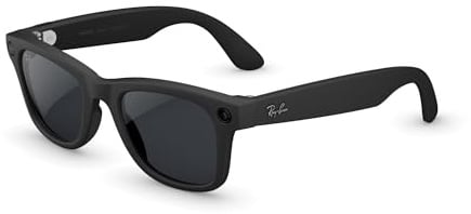 RAY-BAN Meta Gen 2 Wayfarer - AI Glasses for Men & Women - Matte Black - L | 12MP Camera, 3K Ultra HD Video, Voice Command, Open-Ear Audio, 8H Battery, Meta AI App - Transitions® Clear to Grey Lenses