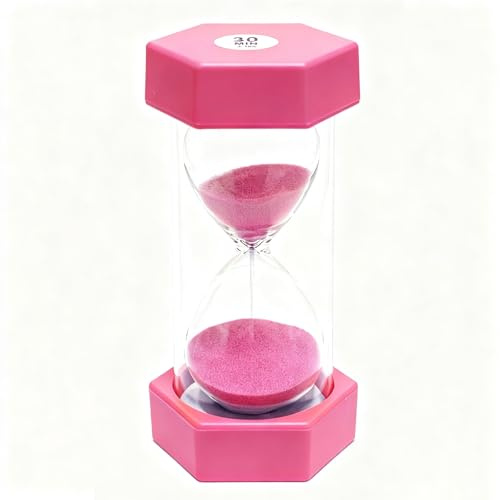 Suomiya Sanduhr, 30 Minuten Timer, Kinder Sand Timer,Anti Fall Bunte Sanduhren Eieruhren für Kitao,Bür, Haus, Klassenzimmer, Küche, Kinder Lernen