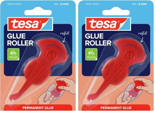 tesa REFILL GLUE ROLLER ecoLogo PERMANENT (Packung mit 2)
