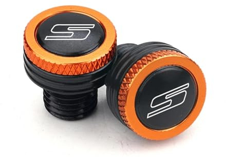 Motorrad Rückspiegel Schraubenabdeckung Für Suzuki GSX-S1000GT/GX 2025 2024 GSXS 750 950 1000 GSX S GT GSX8S Motorrad M10 Spiegelbohrungsstopfen Schraubkappe(Orange-S)