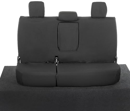 UK Custom Covers SC261B Tailored Heavy Duty Waterproof Rear Seat Covers Black - To Fit Toyota Hilux Icon & Invincible Double Cab 2016 Onwards