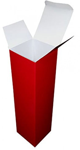 Red Christmas Cardboard Wine Bottle Presentation Gift Boxes Qty 10 Boxes