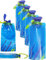 Outdoor saxx® – Lot de 4 gourdes pliables mousqueton, sans BPA, peu encombrant, idéal pour vélo, randonnée, festival, avion, 700 ml