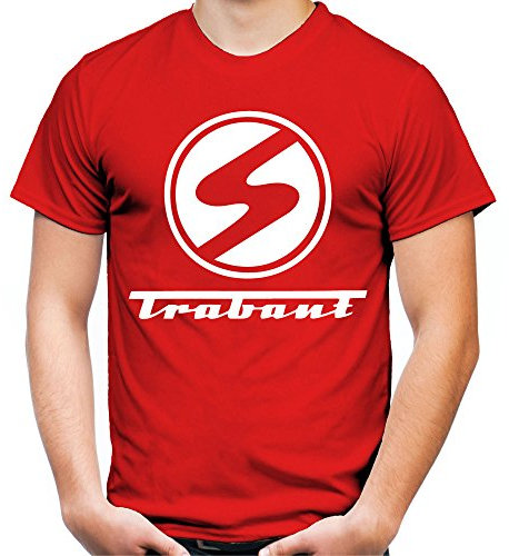 Trabant Männer und Herren T-Shirt | DDR Osten Simson Wartburg Trabi Geschenk | M1 (L, Rot)