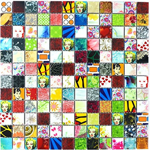 W18D-1605 - Piastrelle in ceramica, multicolore