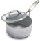 GreenPan Venice Tri-Ply 16cm/1,5l Stielkasserolle mit Deckel, Gesundes Antihaft-Kochgeschirr aus Edelstahl, PFAS-frei, Mehrschichtig, Induktion, Spülmaschinenfest, Backofenfest, Silber