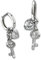 SilberDream Schlüssel/Herz Ohrringe Zirkonia 925 Silber Damen Creolen GSO506W Silber Creole