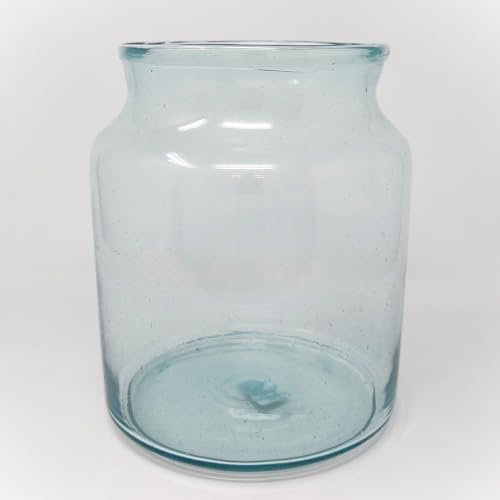 Dekoglas Vase MILKBOTTLE H 22,5cm Ø 18cm klar Glas Hakbijl WA