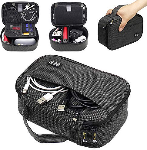 sisma Custodia da trasporto per Cavi Caricabatterie Auricolari Adattatore Gadget Batterie Prese, Borsetta da viaggio per riordinare piccola elettronica e accessori - Edizione Speciale