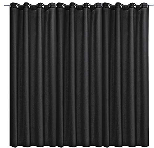 JEMIDI Cortina semiopaca con Ojales - Visillo semiopaco con Ojal de Metal - para salón Cocina Dormitorio - 300 x 245 cm / 140 x 245 cm / 140 x 175 cm