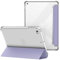 VAGHVEO Coque pour iPad 2018 2017 9.7 Pouces/iPad Air 1 2, Étui Arrière Souple et Transparent en TPU, Housse de Protection Antichoc, Smart Shell Résistant avec Veille/Réveil Automatique, Violet Gris