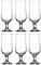 Clear 385ml Stemmed Beer Glasses, Pilsner Lager Mugs, Modern Tulip Design - Set of 6 or 12 (6)