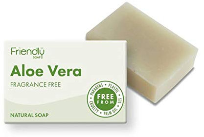 Friendly Soap Handmade Natural Aloe Vera Soap - Gentle, Sensitive, Nourishing 95g