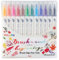 Pentel SESW30C-12 Brush Sign Pen Twin, 12-Farben-Set, Fasermaler mit zwei flexiblen Schreibspitzen, Tinte auf Wasserbasis, sortiert