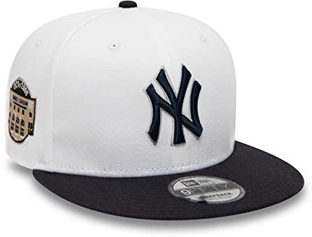 New Era New York Yankees MLB White Crown Patches White 9Fifty Snapback Cap - S-M (6 3/8-7 1/4)