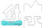 F Fityle Electric Bump Maze Game, Kinder Kollision Elektroschock Spielzeug, Elektrisches Bump Labyrinth Spiel, Kinder Eltern-Kind Interaktives Spiel Roman Puzzle Labyrinth Spiel für Geschenk, GRÜN