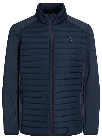 Jack & Jones Herren Hybridjacke Plus 12253852,Navy Blazer/Detail:Set-in Sleeves,4XL