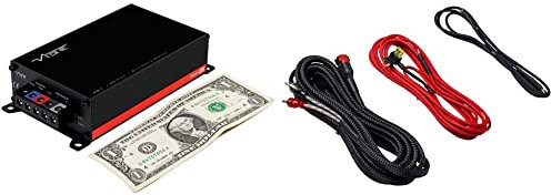 VIBE Powerbox Micro Mono Amplifier - 1 x 400W, Black & Critical Link 2.5m OFC Rapid wiring kit