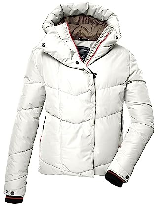 killtec Damen Skijacke/Steppjacke mit Schneefang KSW 59 WMN SKI QLTD JCKT, weiss, 44, 39725-000