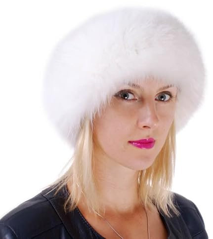 FOX FASHION Pelz Stirnband aus Weißfuchsfell Fell Ski Echtpelz Echtfell Echt Weiß Fuchs Fuchsfell Weißfuchs Tschapka Schapka Mütze Band Winter