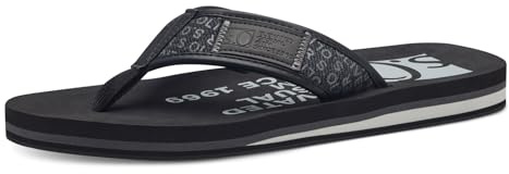 s.Oliver Herren Zehentrenner Flip Flops Sommer, Schwarz (Black), 40 EU