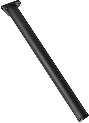 Leoshi 2 Stück Tischbeine aus Metall, Möbelstützbein, verstellbare Edelstahlfüße, runde Küchenarbeitsplatte/Einheit/Barbeine, 10 cm ~ 70 cm/schwarz/20 cm Made in China