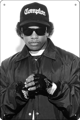 E NWA Rap Legend Poster Metall Blechschild 30,5 x 20,3 cm Lustige Man Cave Home Office Bar Decor