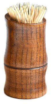 HASMI Zahnstocherspender Zahnstocher-Aufbewahrungsbox aus natürlichem Jujube-Holz, für Zuhause, Küche, Dekoration, Zubehör, Zylinder, Zahnstocherhalter, Behälter Zahnstocherhalter