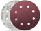 Senmai Tools Schleifscheiben 180mm klett 8 Löcher Körnung 40 60 80 120 Schleifpapier Durchmesser 180mm Rot für Trockenbauschleifer Exzenterschleifer Schleifgiraffe 40 Stück
