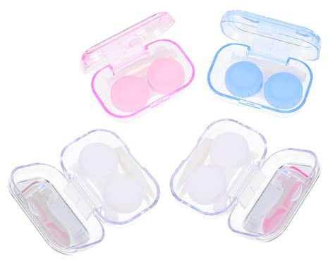 Gatuida Contacts Lens Case Contacts Lens Box for Travel Mixed Style Cartoon Boxes Contact-Lens Cases Random Color Random Style