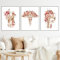 WZXGHE Anatomie Medizin Poster,anatomie Herz Poster Mit Blumen,bilder Herz Lunge Gehirn Arztpraxis Dekoration,Für Krankenhaus Klinik Deko Rahmenlos (B, 3x50x70cm, Ungerahmt)