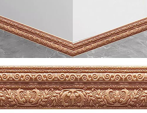 Borde de papel tapiz, bordes de papel tapiz autoadhesivos, bordes de papel tapiz, línea de borde de pared 3D, borde de zócalo, calcomanía de pared autoadhesiva,