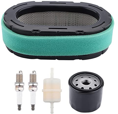 Kurihina Compatible avec filtre à air et filtre à huile pour tracteur tondeuse à rayon de braquage zéro Cub Cadet XT1 XT2 LT46 LT54 Craftsman G8400 T1800 T8000 T8200 T8400 Troy-Bilt 42 46 50 54 XP