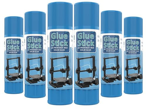 3D Printer Glue, PVP Solid Glue for Thermal Bed, Prevent Warping, Easy Release and Washable, Compatible with PLA Filaments, ABS, Hips, PET, ASA and Various Plates of