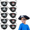 VONJUMA 10 Pcs Cache Oeil Pirate Cache Yeux De Pirate 3D En Plastique Élastique Réglable Pour Les Anniversaires D'Enfants Les Fêtes À Thème Pirate Accessoires De Performance