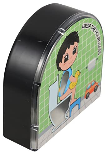 Ciieeo Minuterie De Salle De Bain Sablier 5 en Verre Couleur Transparente Minuterie Silencieuse pour Garçon Et Filles Décoration WC Maison Bureau