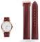 HKTS Echtes Lederarmband für Omega Seamaster 300 150 Speedmaster 007 AT150 Braunes Herrenarmband 20mm 22mm(B browm rose,22mm)